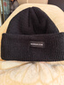 回力毛线帽男士秋冬季包头保暖针织帽子嘻哈时尚潮牌显脸小冷帽百搭 黑色 均码 实拍图