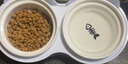licheers猫碗陶瓷猫粮双碗斜口不黑下巴宠物幼猫咪吃饭食盆喝水喂食一体 实拍图