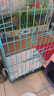 憨憨宠猫笼折叠猫笼子大号猫别墅加粗加密双层猫舍猫窝宠物猫咪用品家用 蓝色 700双层 实拍图