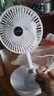 电风扇伸缩折叠小风扇宿舍家用静音充电型办公台式USB桌面宿舍大风力夏台面落地两用折叠电风扇 颜色随机 直插款无档位开关1个装 实拍图