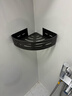四季沐歌太空铝浴室置物三角篮免打孔墙角架卫生厕所洗手间壁挂钩收纳1个 实拍图