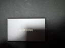 三星（SAMSUNG）T7/T7shield/T9/移动固态硬盘type-c接口NVMe加密移动ssd游戏机大容量外置存储15手机外录直连安卓 T7 太空灰|金属机身 名片大小 1T 实拍图