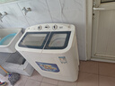 澳柯玛（AUCMA）洗衣机半自动波轮洗衣机8公斤大容量 玻璃面板双缸双桶洗脱分离脱水除毛甩干租房家用XPB80-2118S 实拍图
