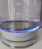 小熊（Bear）烧水壶玻璃热水壶 家用1.7L大容量电热水壶 电水壶开水壶304不锈钢底盘 1.7L 沸腾蓝光 ZDH-A17G5 实拍图