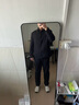京东京造白鹅绒羽绒服男冬季新款商务通勤加厚保暖外套男翻领 黑色 XL 实拍图