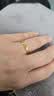中国黄金（CHINA GOLD）18K金碎碎冰戒指女2026新款百搭简约生日礼物情人节礼物送女友 18K金碎碎冰戒指 约0.25g【12号】 实拍图
