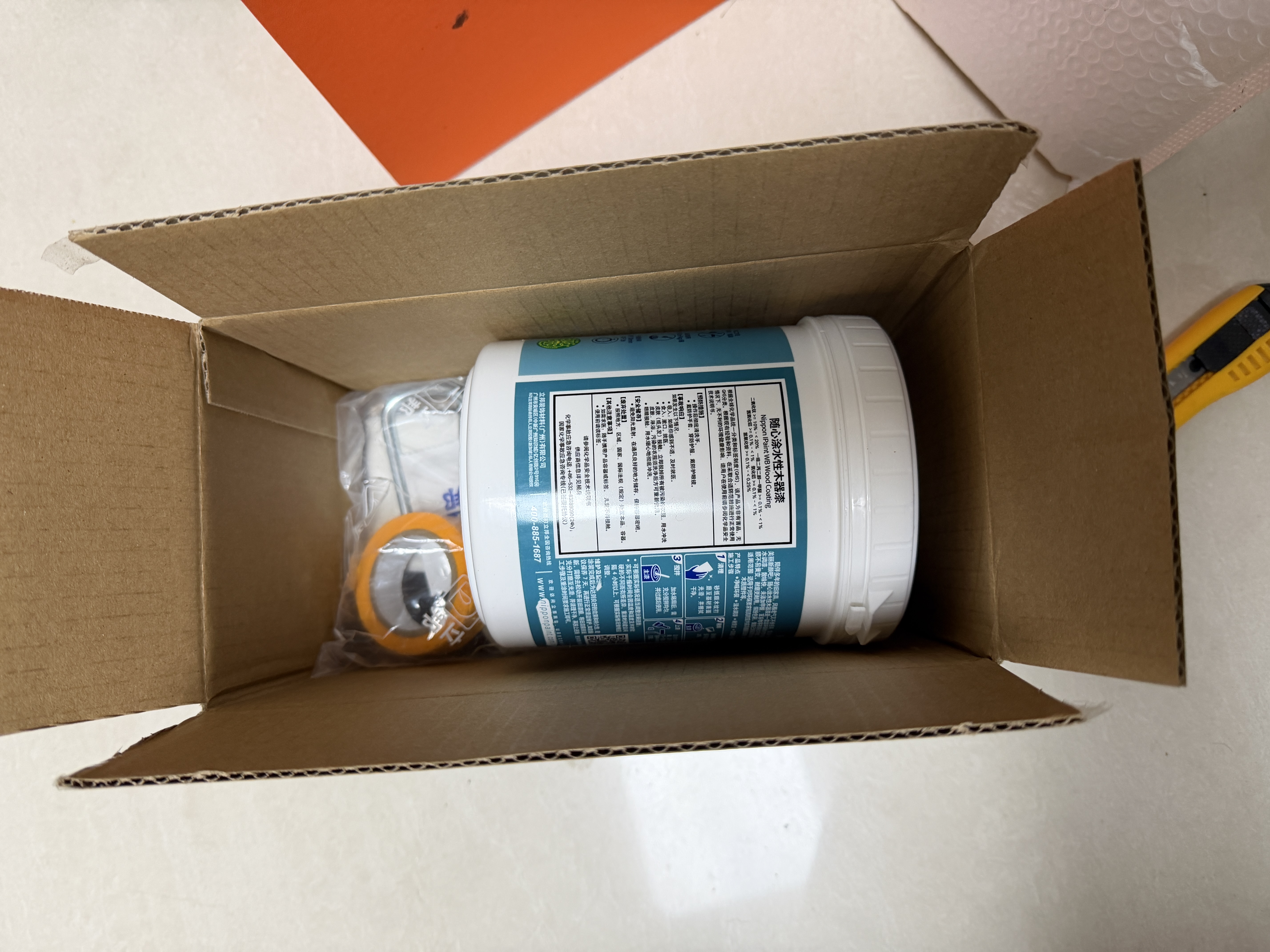 立邦水性木器漆木门衣柜翻新改色漆门窗栅栏自刷油漆改色清漆可调色 [热卖色] 珍珠白1kg  赠工具 实拍图