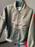 AKSERIES新复古回潮拼色短版夹克修身外套飞行员夹克男AK男装1904211 军绿色 S 实拍图