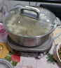 九阳（Joyoung）0涂层IH秒涮电火锅火锅专用锅电锅家用4-8人分体式可拆洗多功能电蒸锅不锈钢电煮锅6L火锅锅GN12 实拍图