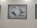 Sixpoetry 客厅装饰画现代简约沙发背景墙壁画轻奢三联晶瓷画大气高档挂画 富羽纳祥（铝合金外框） 晶瓷画左右40*60+中间80*60亮面 实拍图