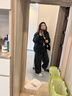 鸭鸭（YAYA）羽绒服女士2025年冬季新款情侣短款立领保暖面包男外套HY 青光黑色 L 175/92A 实拍图