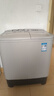美的（Midea）半自动双桶洗衣机8公斤洗5.5kg脱水双缸波轮老人简易操作品质电机小巧不占地租房宿舍必备以旧换新 MP8DS136 双缸 8kg 实拍图