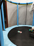 曼迪卡威蹦蹦床室内家用儿童1-3-10岁宝宝砰砰跳跳床小孩蹭蹭床玩具礼物 1.2米 扶手单杠款蓝承重700斤 加厚护网/吸盘静音防滑腿 实拍图