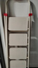 得力（deli）折叠梯家用安全人字梯室内伸缩梯多功能强承重五步登高扶梯白色 实拍图