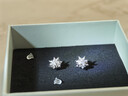 银千惠999纯银雪花耳钉女士高级感耳环耳饰女生214情人节生日礼物送女友 999足银雪花耳钉/可旋转+七仓配送/当次日达 小众轻奢高端耳钉/配证书/气质新年女生礼物 实拍图