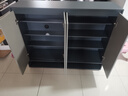 立太鞋柜门口入户柜收纳柜一体靠墙实木鞋架简易多层家用外楼道玄关柜 【店长推荐】120-30-100CM雾灰+金典雅仕灰 实拍图