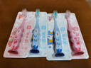 舒客儿童牙刷软毛1-2-3-5-6-8-10-12岁以上宝宝小孩牙刷牙膏套装 【4支】2支蓝+2支粉 实拍图