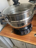 苏泊尔（SUPOR）不锈钢电蒸锅 家用多功能电煮锅  蒸包子蒸鱼电热锅 炖蒸煮一体锅电火锅 15L多用途锅 ZN32YK12 实拍图
