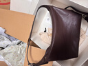 裘真情人节礼物【明星推荐】经典hobo包植鞣牛皮腋下通勤休闲饺子女包 咖啡色-大号（羊皮） 小包/大包 实拍图