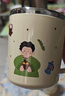 HOUYA304不锈钢漱口杯 女生图案款 情侣刷牙杯子洗漱杯牙缸 实拍图