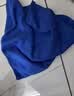 摩托车配件洗车毛巾擦车布专用吸水柔软加厚车内饰大号抹布不掉毛 30*30蓝色-两条条 实拍图