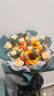 艾斯维娜情人节鲜花速递向日葵混搭花束生日礼物全国同城配送 向日葵香槟韩式花束 实拍图