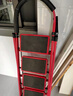 星恺梯子家用折叠梯人字梯多功能登高爬梯扶梯小梯子TZ10四步红 实拍图
