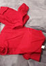 恒源祥【冬季热销】骐骥红本命年马年女保暖内衣喜庆圆领纯色棉质套装 实拍图