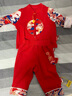 长命富贵婴儿套装抓周宴唐装新中式套装一周岁礼服男宝宝新年衣服拜年服 龙行龘龘-红+贝勒帽 90 实拍图