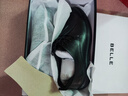 百丽情人节礼物男鞋商场同款牛皮革商务休闲皮鞋7GM01CM1 黑单里 41 实拍图