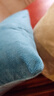 京东京造棉花糖抱枕 超柔棉棉绒沙发床头客厅办公室腰靠枕垫 蓝色45x45cm 实拍图