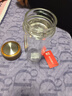 富光 男女士双层玻璃杯 高硼硅玻璃304茶隔水杯子 带茶隔泡茶杯500ml 实拍图