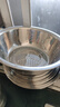 炊大皇304不锈钢盆筛五件套 加厚洗菜盆和面盆调料腌肉盆米筛五个组合装 实拍图