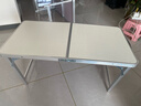 汤能优品折叠桌户外夜市摆摊地推便携式折叠小桌子简易家用折叠餐桌椅组合 极光白100*50【三挡调节-单桌】 实拍图