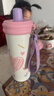 炊大皇保温杯316不锈钢高颜值女士儿童保冷吸管水杯600ml （爱心蜜糖） 实拍图