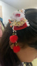 NIANFIN马年新年头饰红色发饰儿童古风发夹女童汉服发饰超仙宝宝喜庆发卡 实拍图