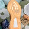 阿迪达斯yeezy350全透火山橙椰子透气青少年学生休闲鞋  36.5 实拍图