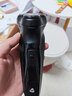 映趣 电动剃须刀男士刮胡刀充电式三刀头家用便携式轻便胡须刀送男友男士生日礼物 暗夜黑普通装 实拍图