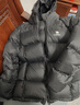 骆驼火山羽绒服男冬新款加厚连帽保暖面包服女城市轻户外 黑色 男女同款,7674B L 实拍图