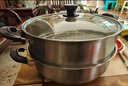 美厨（MAXCOOK）二层蒸锅 30cm大容量火锅汤锅加厚不锈钢多用锅 燃气灶电磁炉通用 实拍图