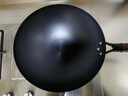 全品屋炒锅不粘炒菜无涂层小铁锅家专用精铸章丘深氮熟铁锅燃气灶大锅 实拍图