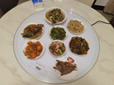 志高（CHIGO）白色大理石纹暖菜板带火锅加热板热菜板2025新款保温板电磁炉家用圆形餐桌转盘多功能 【80CM-无火锅】分区控温+大理石白 实拍图