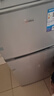 美的（Midea）112L两门小冰箱灰色双温小冰箱迷你家用宿舍租房灵活摆放节能低音深冷速冻 BCD-112CM 实拍图