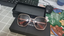 帕森（PARZIN）太阳镜女 时尚渐变色镂空镜框浅色眼镜 防晒驾驶墨镜礼物 PZ8303 实拍图