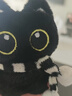 Murcia黑猫毛绒玩偶挂件钥匙扣可爱公仔包包挂饰猫咪玩具情侣礼物吱吱叫 实拍图