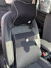 GiGi汽车头枕腰靠套装 记忆棉车用头枕护颈枕护腰垫 靠枕车载靠垫黑色 实拍图