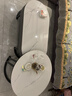 森生林岩板茶几客厅小户型简约轻奢椭圆形可伸缩茶桌 C14-1黑架灰箱 雪山白+雪山白 100cm椭圆茶几+70cm小圆边几 实拍图
