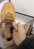 骆驼（CAMEL）雪地靴棉鞋保暖加绒户外徒步工装马丁靴男 G13W342071 驼色 43 实拍图