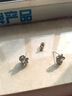 禾匠轻奢通体S925银锆石耳钉女士高级感生日礼物通勤养耳洞送女友老婆 925银针银色耳钉【配证书】 实拍图