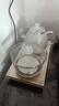 益茶福全自动上水电热水壶底部上水嵌入式茶台功夫茶烧水壶饮水烧水一体机抽水玻璃煮茶壶保温泡茶壶 SQ-008金色玻璃套装 1L 实拍图